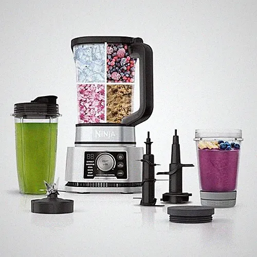 Ninja SS351 Foodi Power Blender & Processor System 1400 WP Smoothie Bowl Maker &