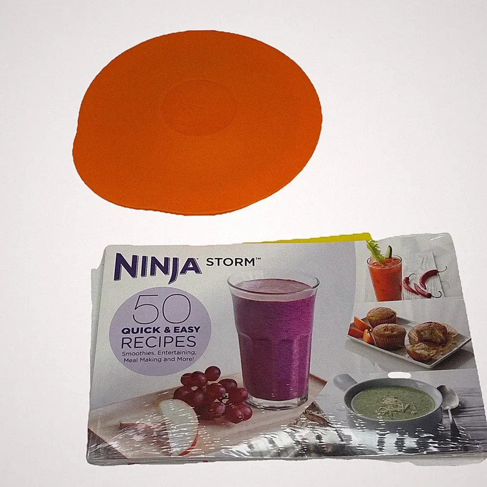 Ninja Storm Food Processor Blender Pitcher Storage Lid, Orange LID ONLY & Manual