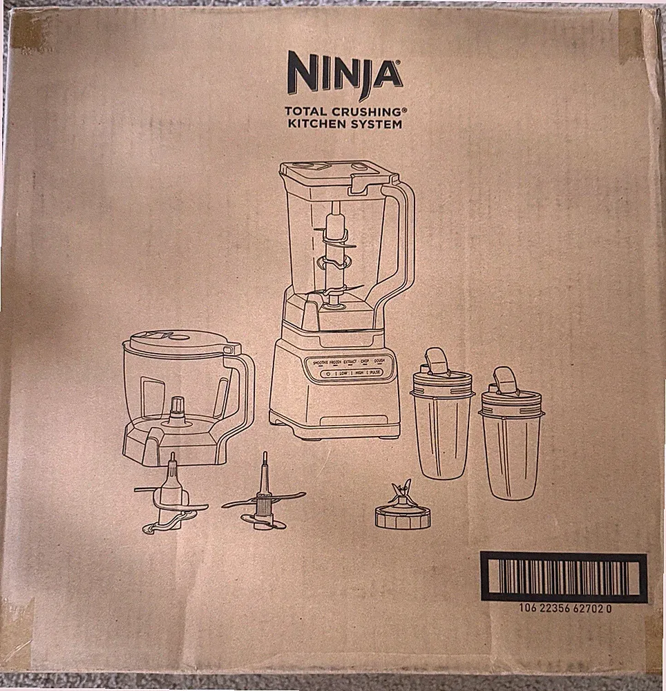 Ninja Total Crushing Kitchen System BL770 1200W Blender + Food Processor, boxed