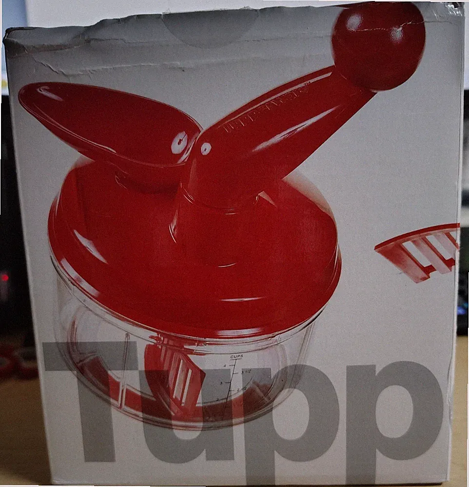 NOB Tupperware Quick Chef Pro System-Manual Turn Handle Food Processor B76