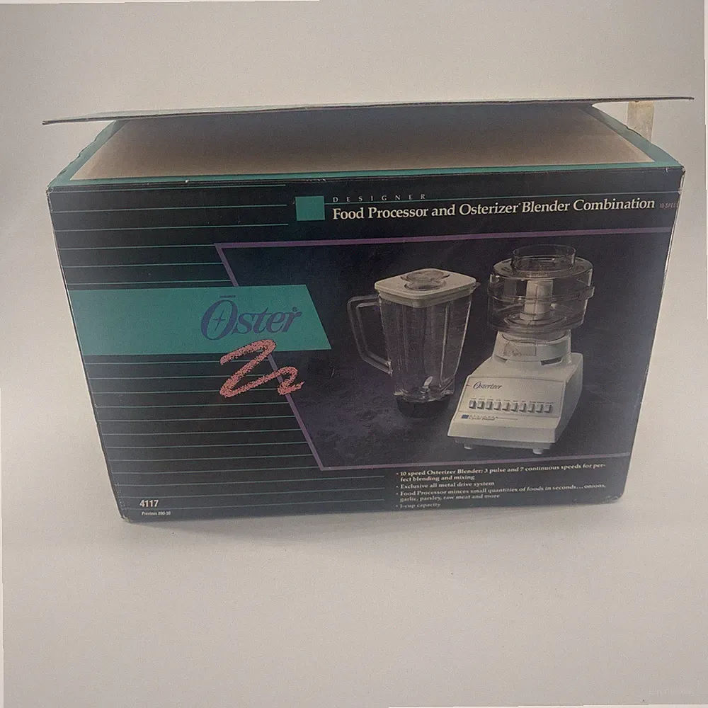 Nos Vintage Oster 4117 Food Processor & Blender Combination Kitchen