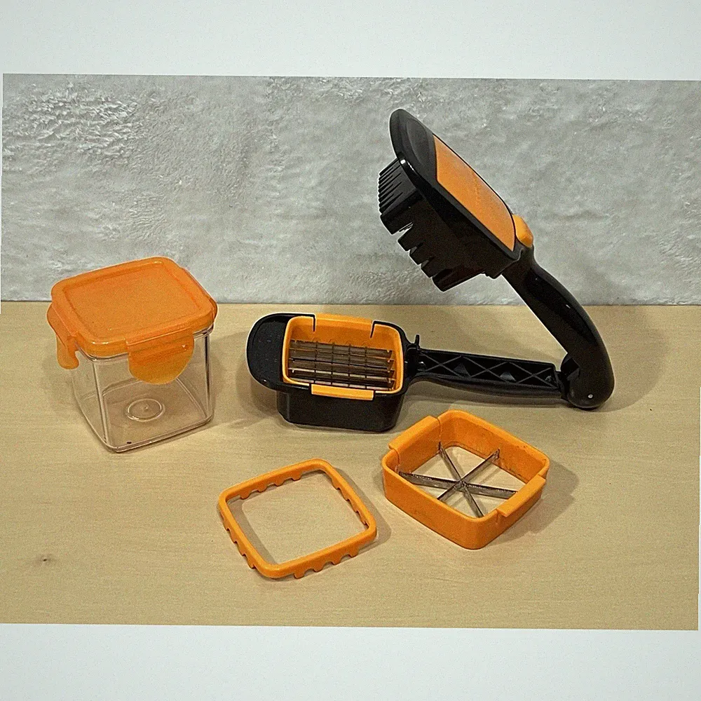 Nutri Chopper Manual Food Chopper Dicer + Container & Extra Blade Inserts