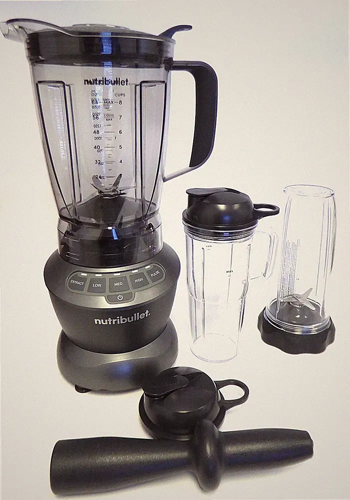 Nutribullet 1200 Watt Combo Blender NBF50500 Gray RECONDITION IN BROWEN Box