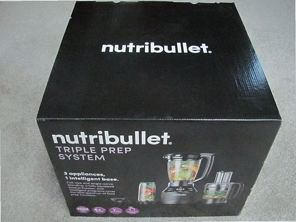 NutriBullet 64oz Triple Prep System Blender and Food Processor, 1500W, 3 Speeds