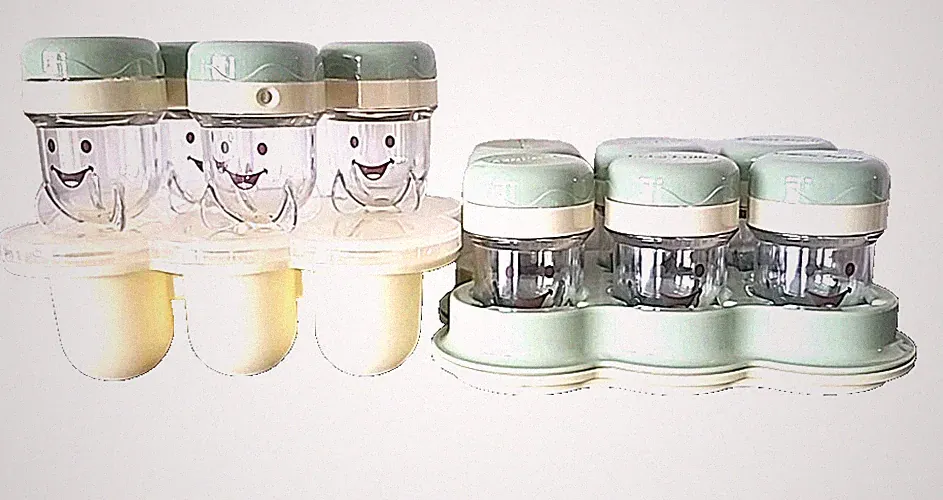 Nutribullet Baby Blender Replacement Cup Lot 10 Food Container Freezer Tray