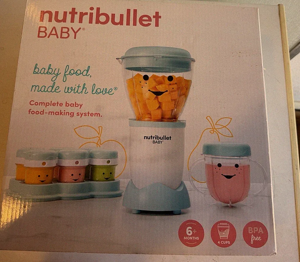 Nutribullet BABY Electric Blender Complete Baby Food System BPA Free Dishwasher