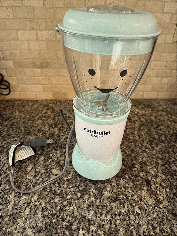 NutriBullet Baby Food Blender Maker Puree Processor Mint Green Nursery Prep