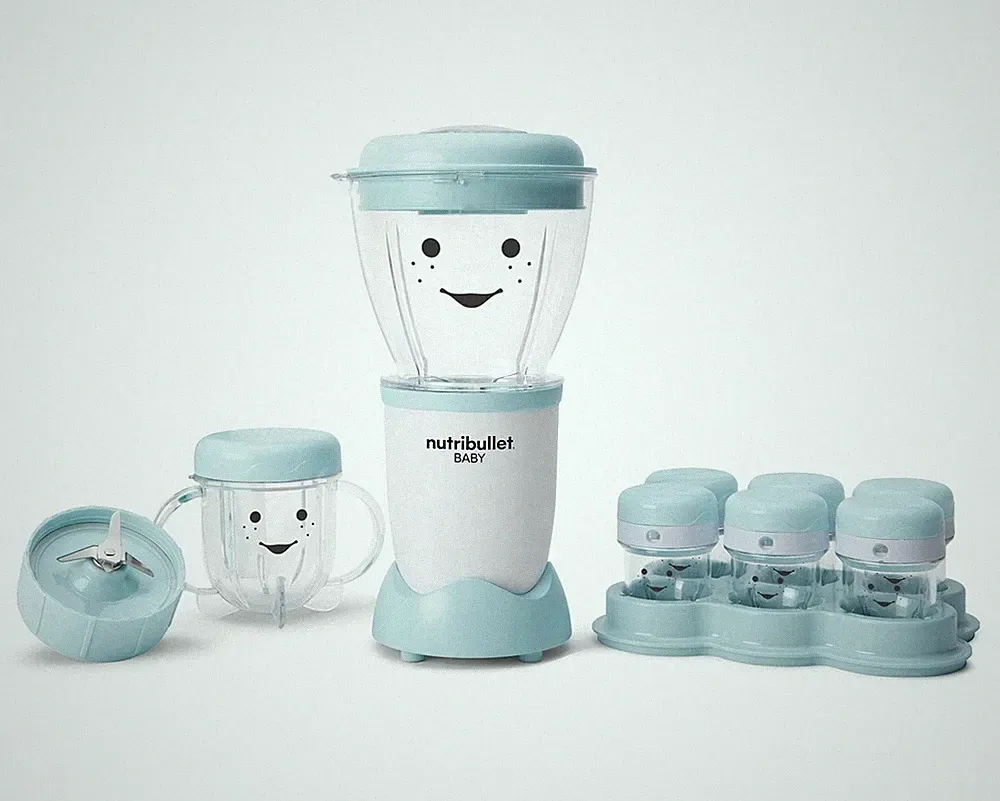 nutribullet Baby Food Blender NBY10100, Blue/White - FREESHIPPING