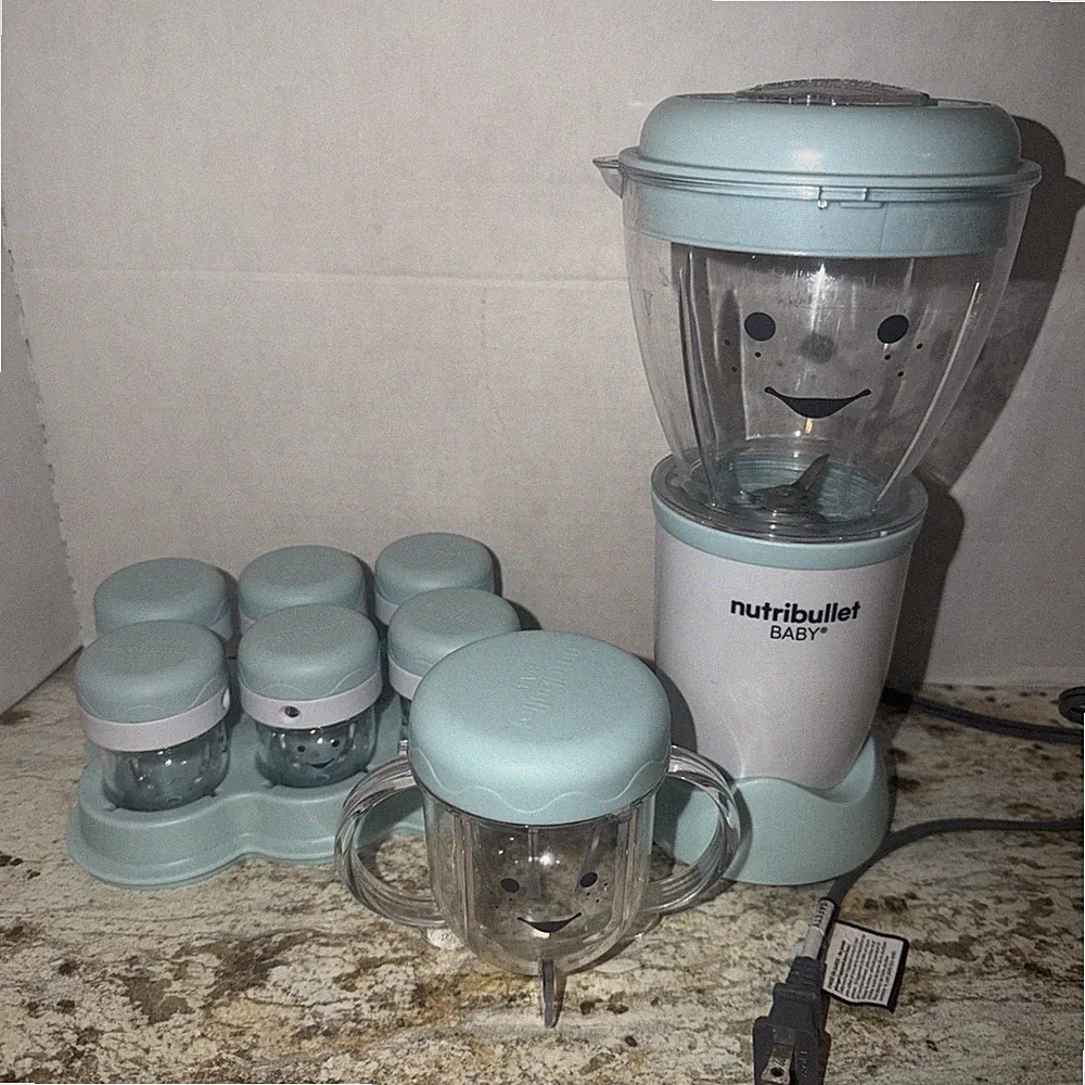 Nutribullet Baby Food Blender With Storage Cups Used Great Condition