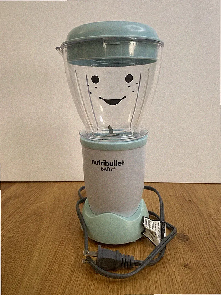 Nutribullet Baby Food Maker Blender Smiley Aqua Blue Works Perfect! Nice&Clean!