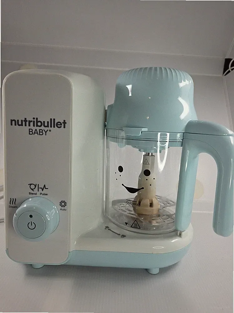 NutriBullet Baby Steam & Blend Food Processor - Light Blue/White -TESTED & CLEAN