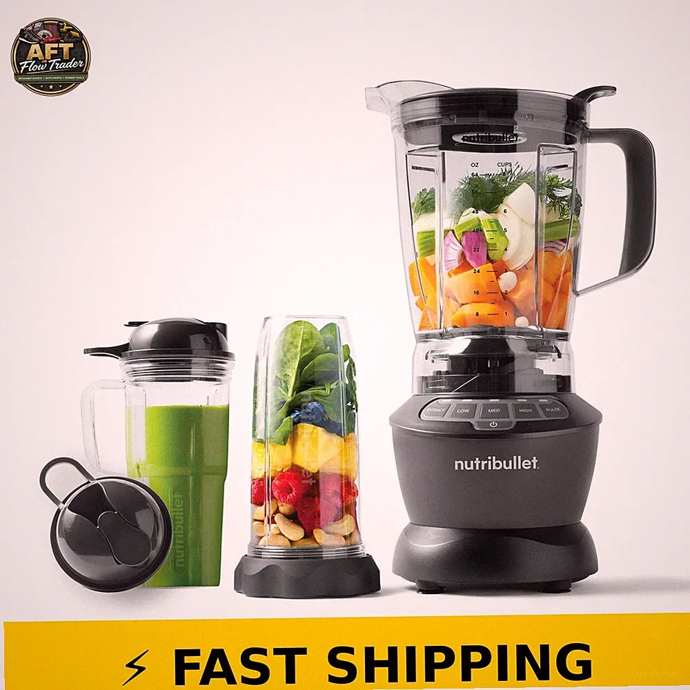 NutriBullet Full-Size Blender Combo 1200W - Dark Gray