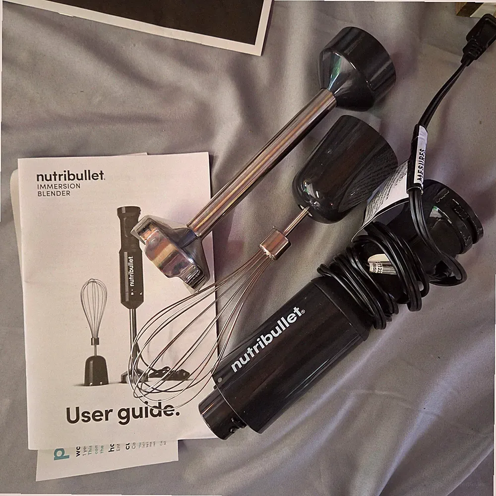 Nutribullet Immersion Blender 2-in-1 with Whisk Attachment