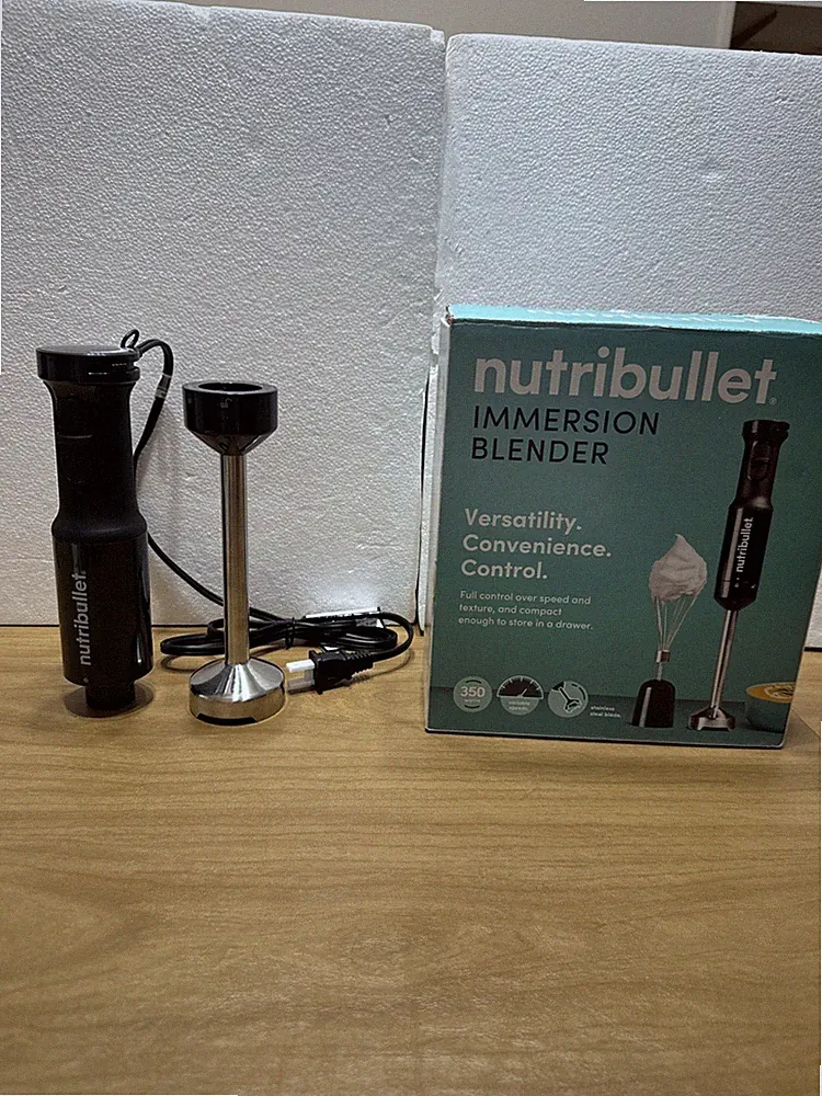 NutriBullet Immersion Handheld Blender Set 350W Variable Speed NO Whisk