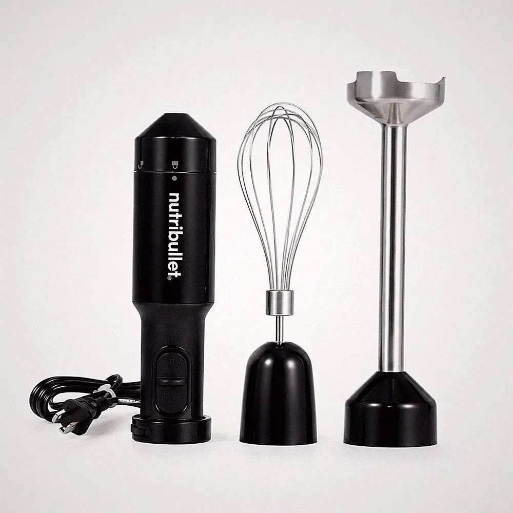 Nutribullet NBI-100 Hand Immersion Blender Corded 350W Motor & Whisk Set TESTED!