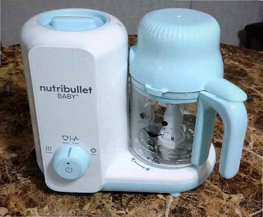 Nutribullet Nutribullet Baby Blender & Steamer Food Maker Auto Steam White/Blue