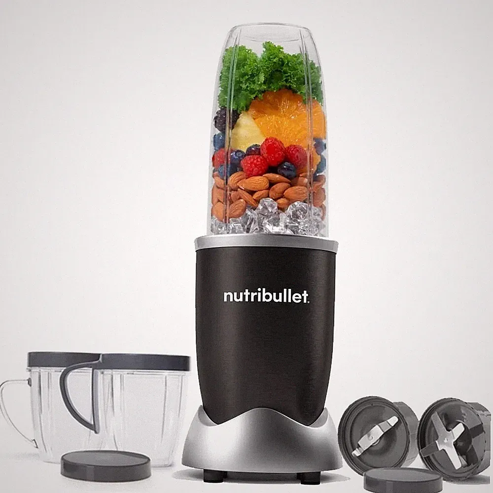 Nutribullet PRO 900W Black Mixer/Grinder/Smoothie Maker 2 Blade 3 Jars 220V