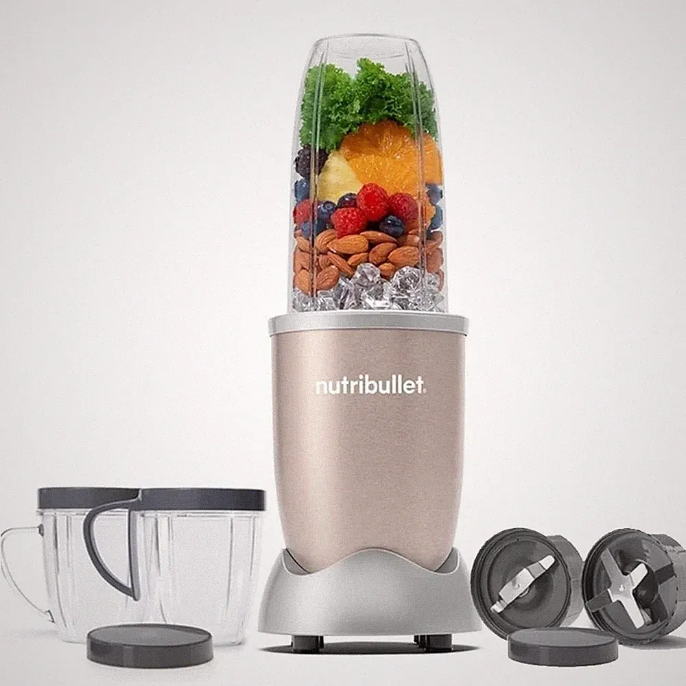 Nutribullet Pro 900W Champagne Gold,12 Pcs Set Mixer/Grinder/Smoothie Maker 220V