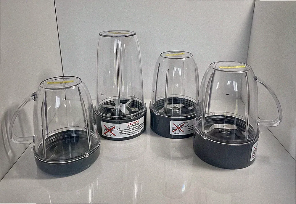 Nutribullet Replace/set of 8-4)extractor, milling Blades,4)Cups 24oz+18oz,used
