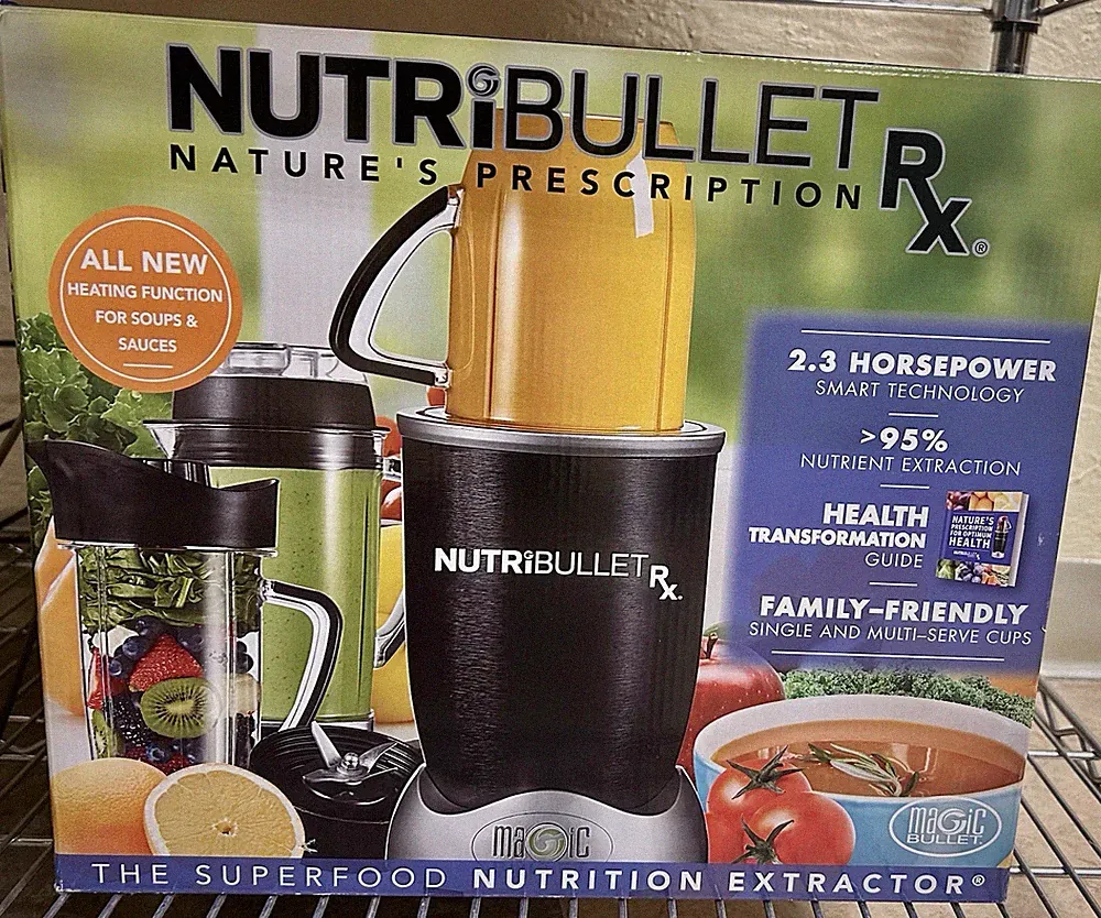 NutriBullet RX Blender 1700 Watts NB-301 w/Accessories Superfood Nutrition