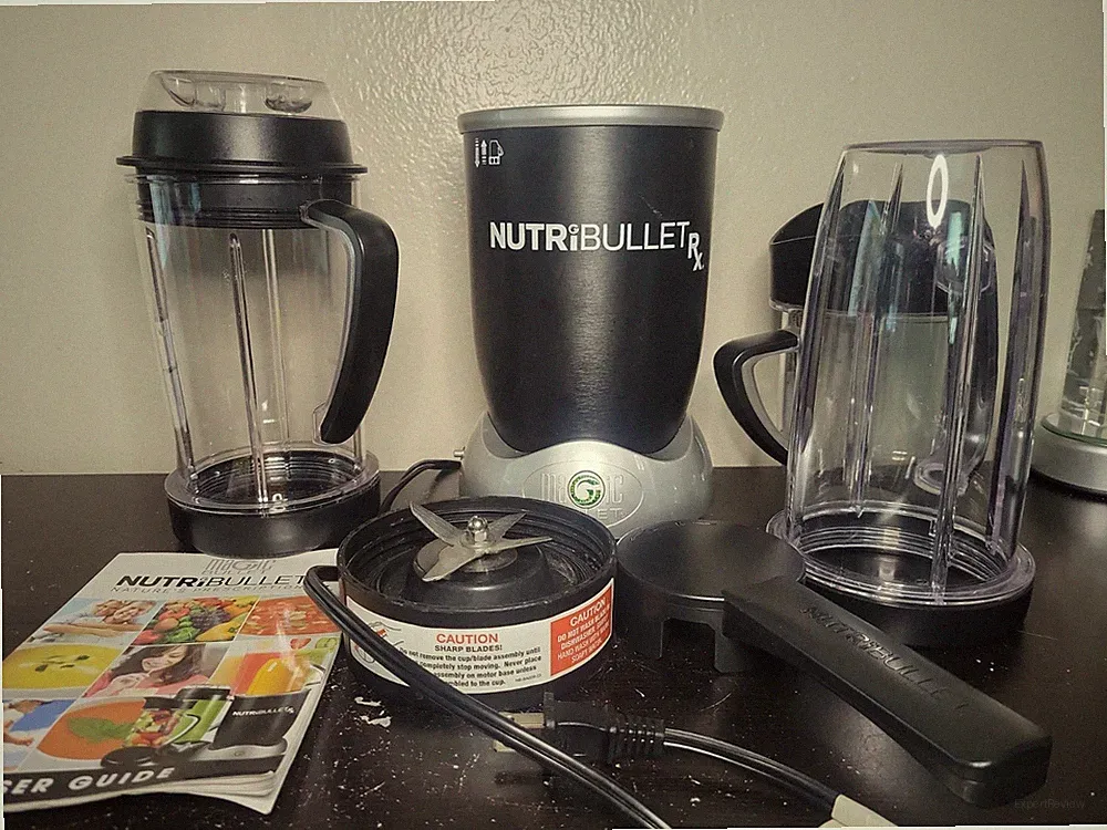 NutriBullet RX NB -301 Powerful Blender BLACK/SILVER Soup Pitcher Book