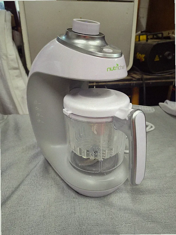 NutriChef Electric Baby Food Maker Puree Food Processor, Blender, and Steamer