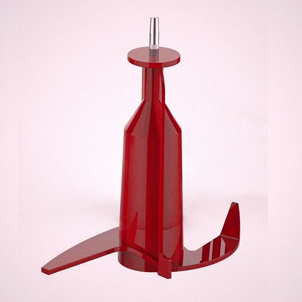 NutriChef Food Processor Dough Kneading Blade Replacement Part For NCFPRED Red