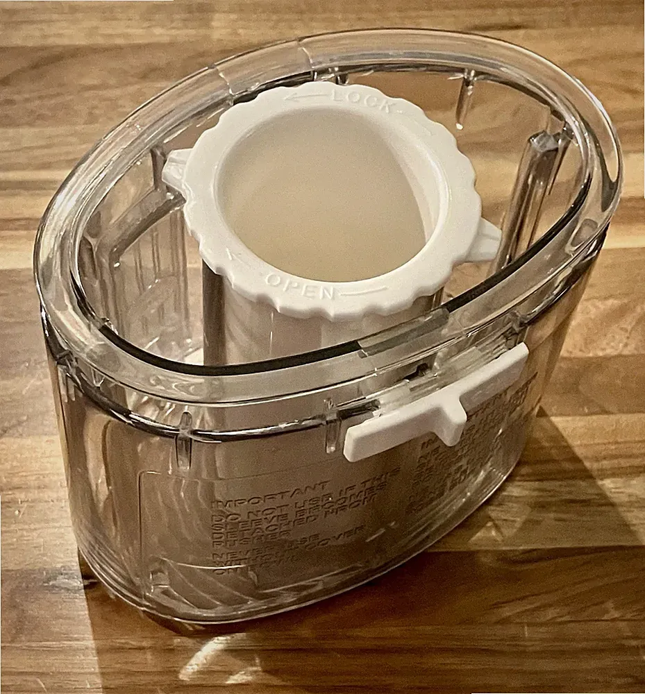 OEM - Cuisinart Food Processor Cover & Pusher DLC-018BGTX-1 DLC-020BTX
