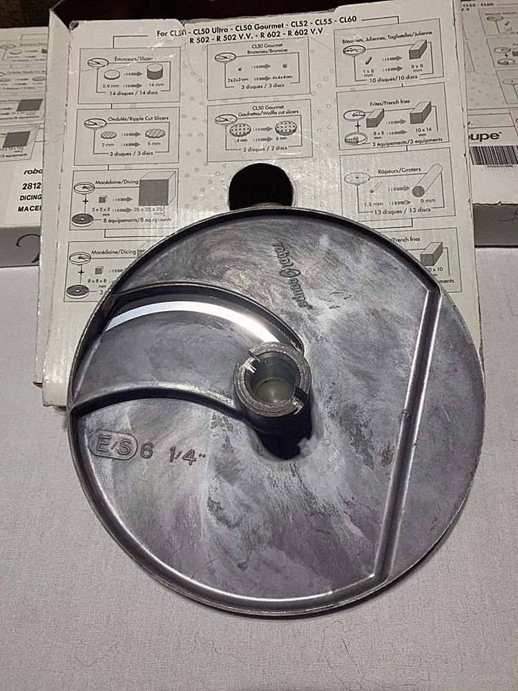 OEM Robot Coupe 28196W 1/4" 5-6MM Expert Slicing Disc Food Processor Blade