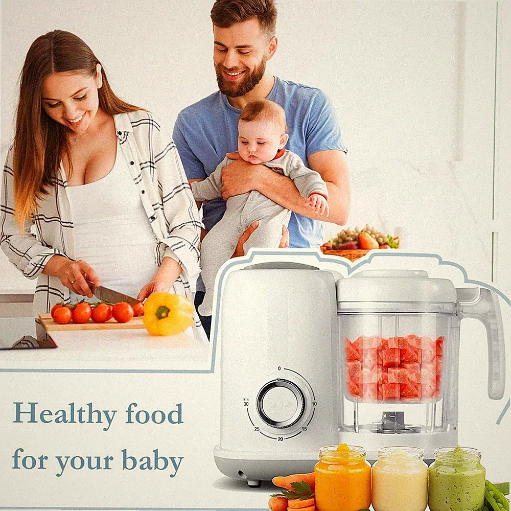One Step Baby Food Processor Steamer Puree Blender Baby Food Maker New