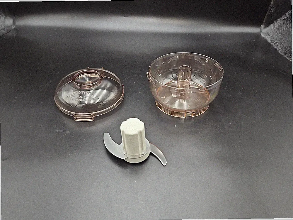 Oskar Sunbeam Mini Food Processor 14081 Parts Only Bowl Lid Blade 3 Pieces