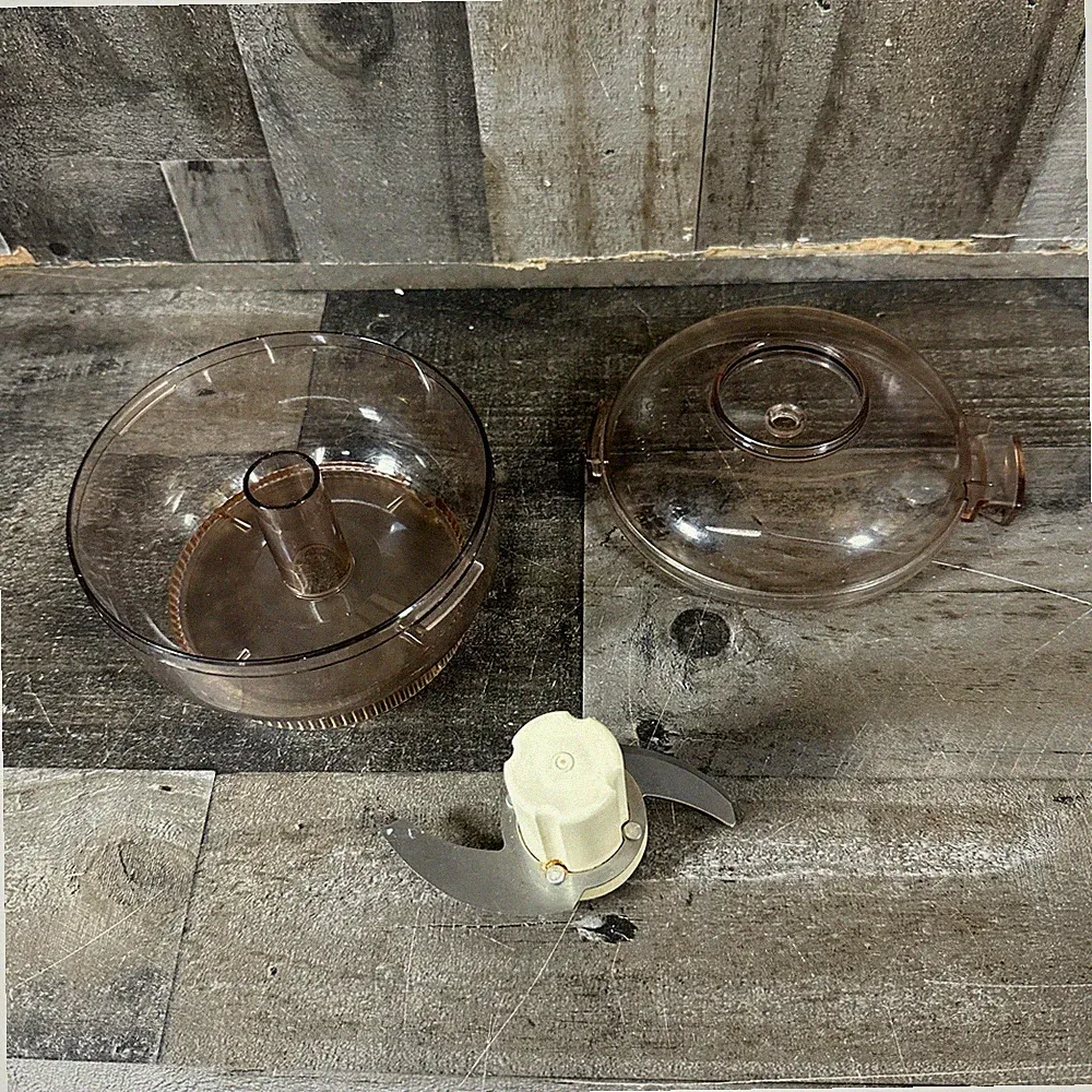Oskar Sunbeam Mini Food Processor 14081 Parts Only Bowl Lid Blade 3 Pieces