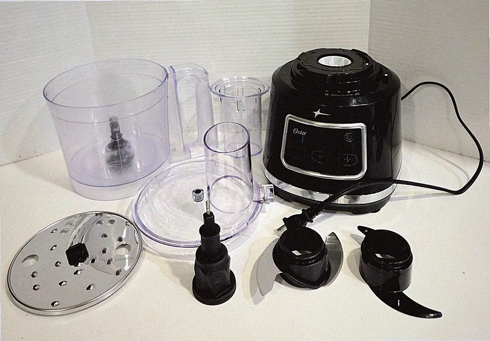 Oster 10 Cup 5 In 1 Food Processor Easy Touch Tech 500 Watts 2 Speed & Pulse