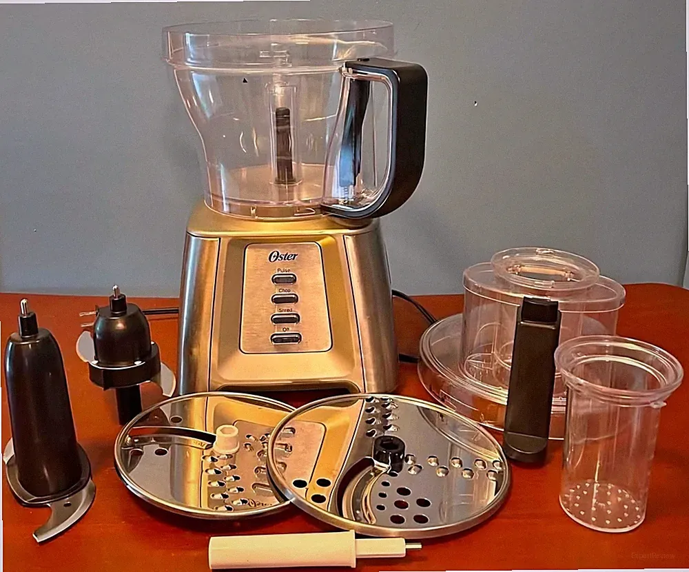 Oster 14 Cup Food Processor Brushed Nickel 500W FPSTFP4263-DFL With Attachments