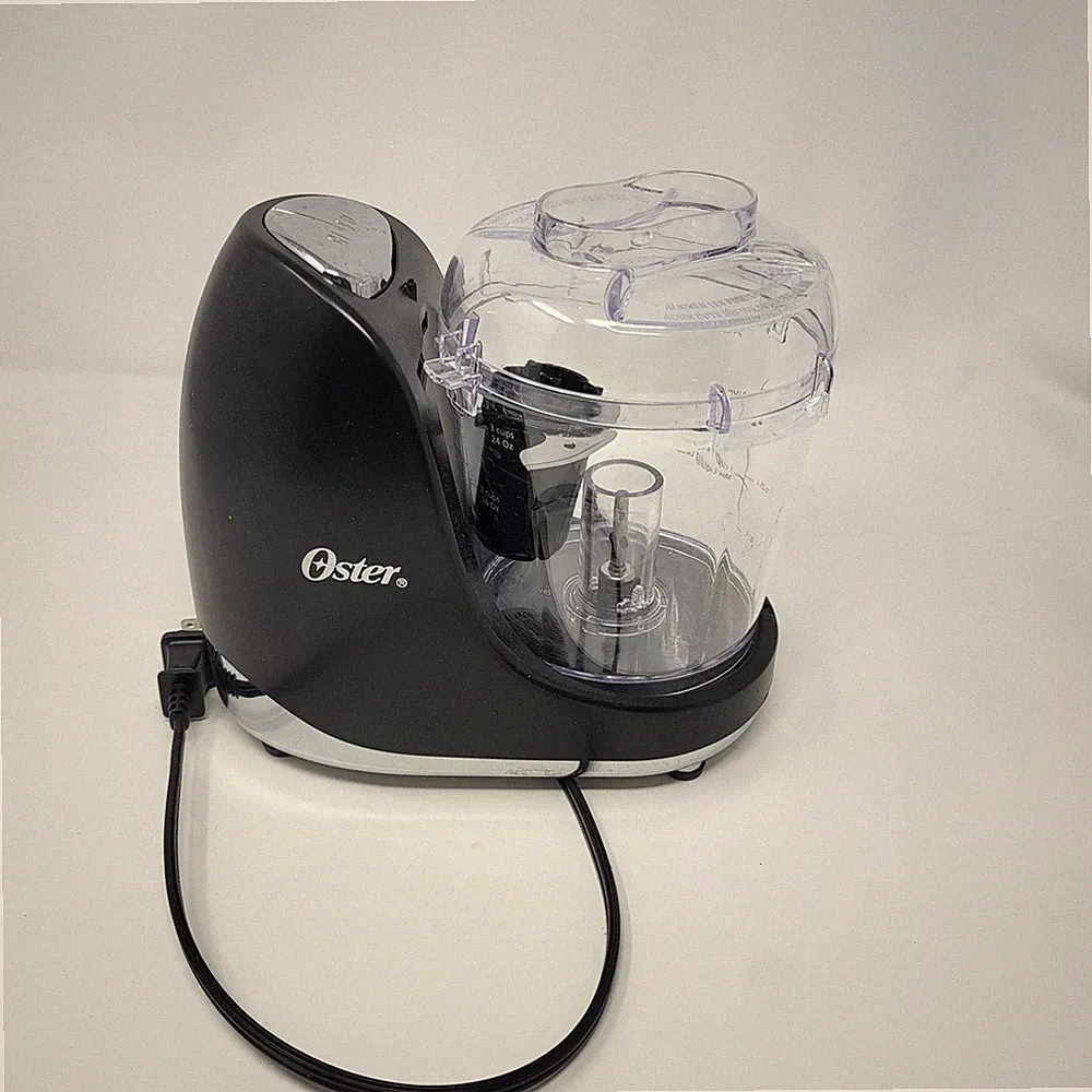 Oster 3 Cup Food Chopper with Accessories 3-Cup Work Bowl Capacity 2-Speed READ