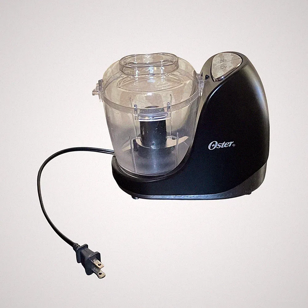 Oster 3 Cup Mini Food Chopper Black 2-Speed Small Food Processor