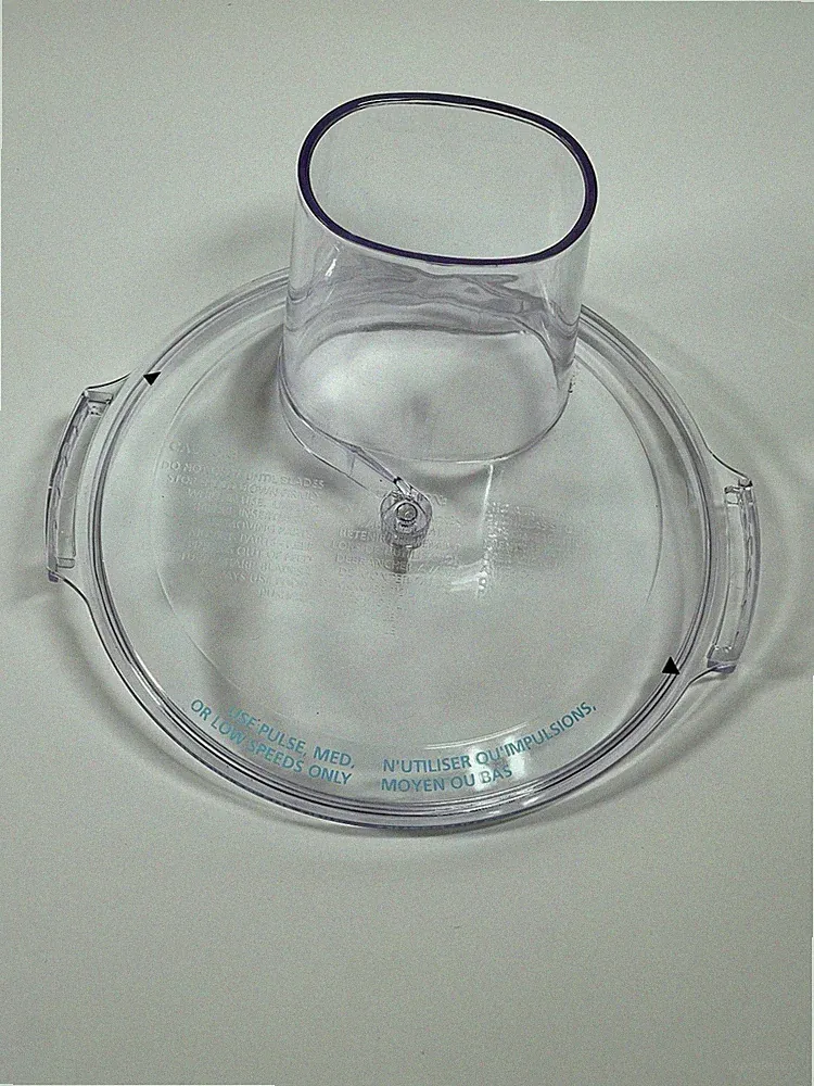 Oster 5 Cup Food Processor Lid Feed Chute Replacement Parts Only Clear OEM