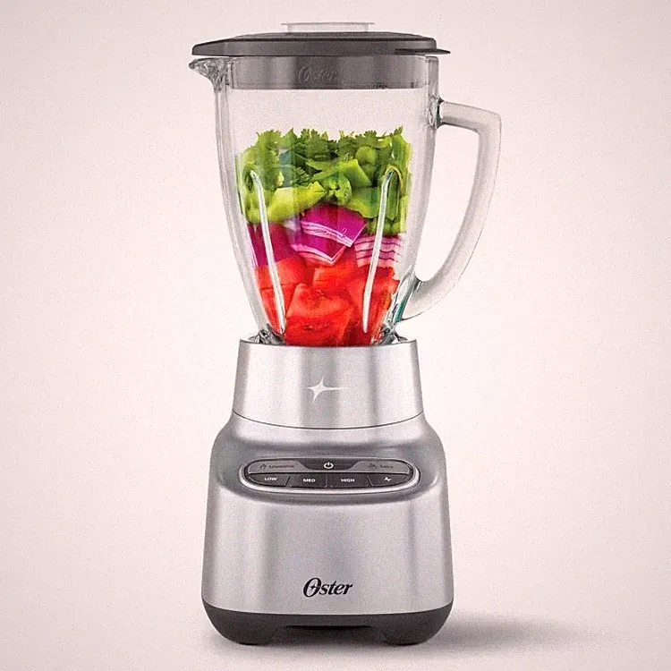 Oster 6 cups Jar Blender Food Processor 2-in-1 One Touch Glass 3 Speeds