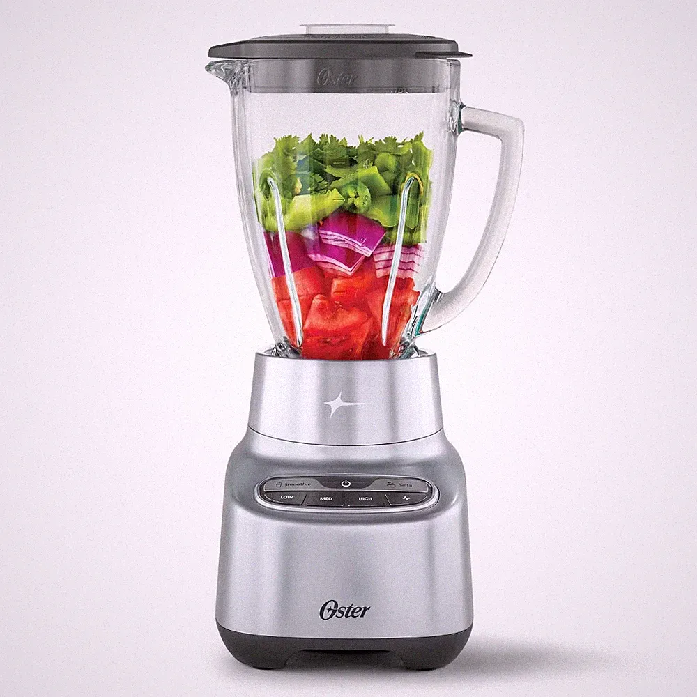 Oster 6 cups Jar Blender Food Processor 2-in-1 One Touch Glass Speeds