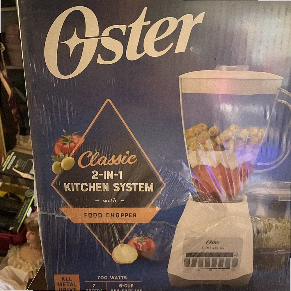 Oster Classic 2-in-1 Kitchen System 700W 6-Cup Blender & Food Chopper, BNIB