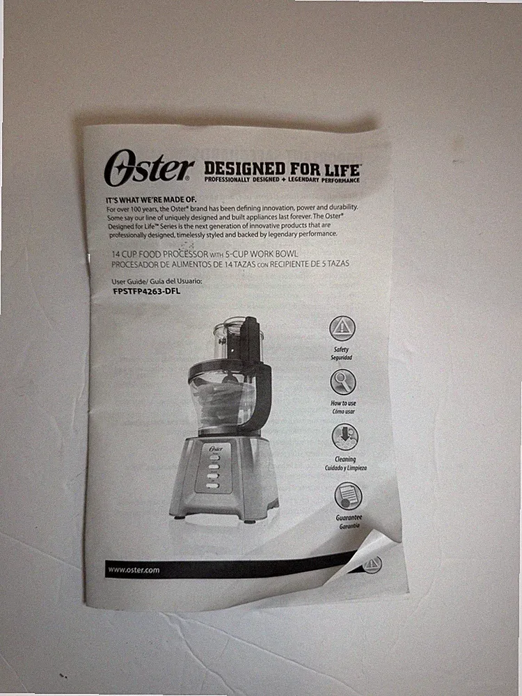 Oster Food Processor 14-Cup - FPSTFP4263-DFL - Manual Only