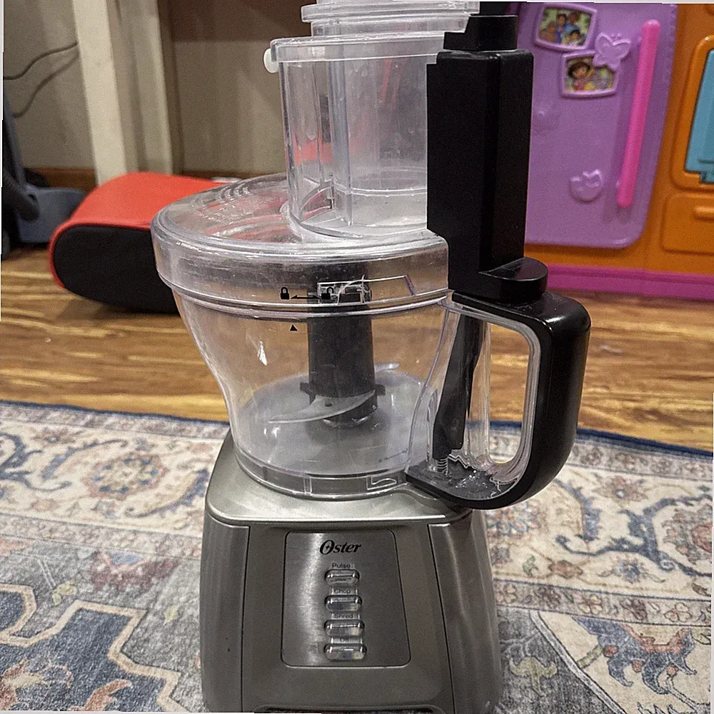 Oster FPSTFP4263-DFL Food Processor Gray Stainless Steel TESTED & WORKING!