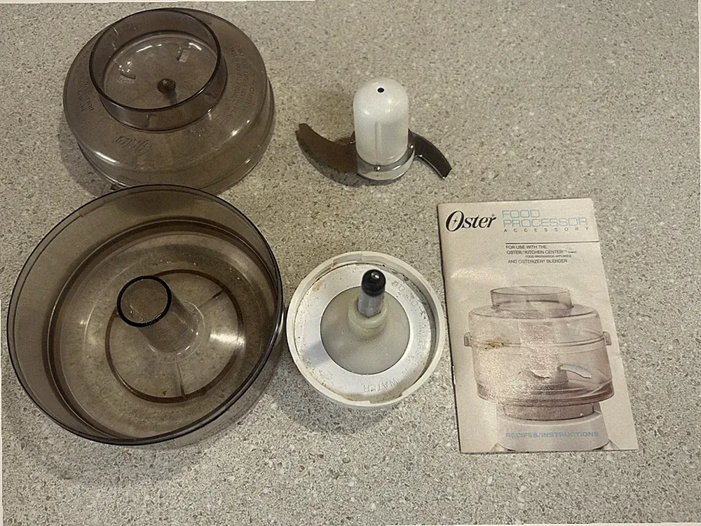 Oster Kitchen Center Food Processor Chopper Bowl Attachment 5900-06a W Manual