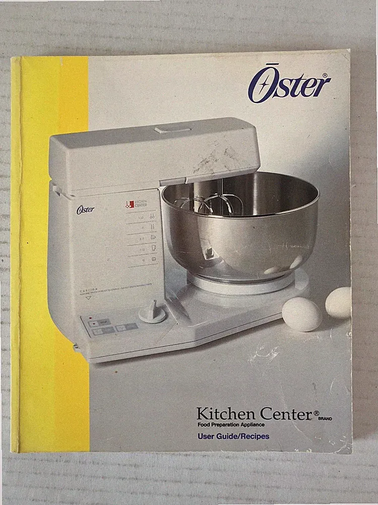 Oster Kitchen Center User Guide Recipes 1991 Manual Food Processor Blender PB