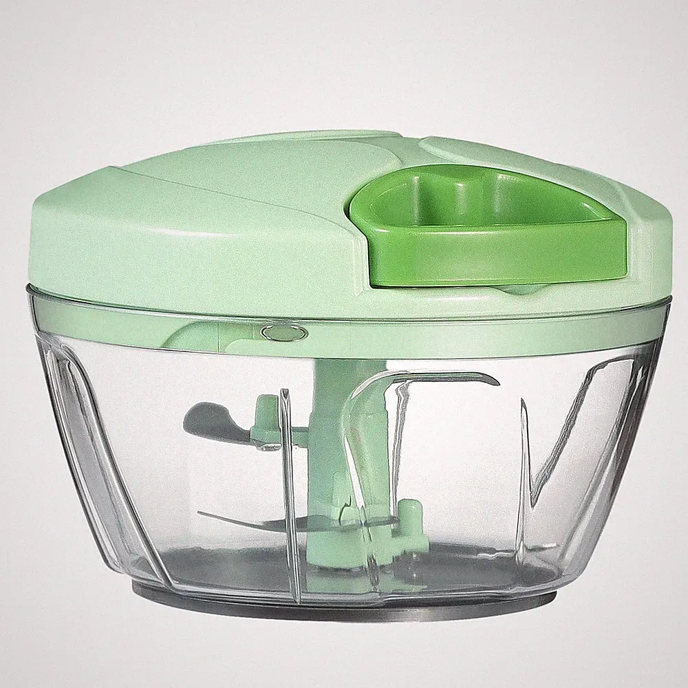 Ourokhome Manual Food Processor Vegetable Chopper, Portable 500 ml, Green