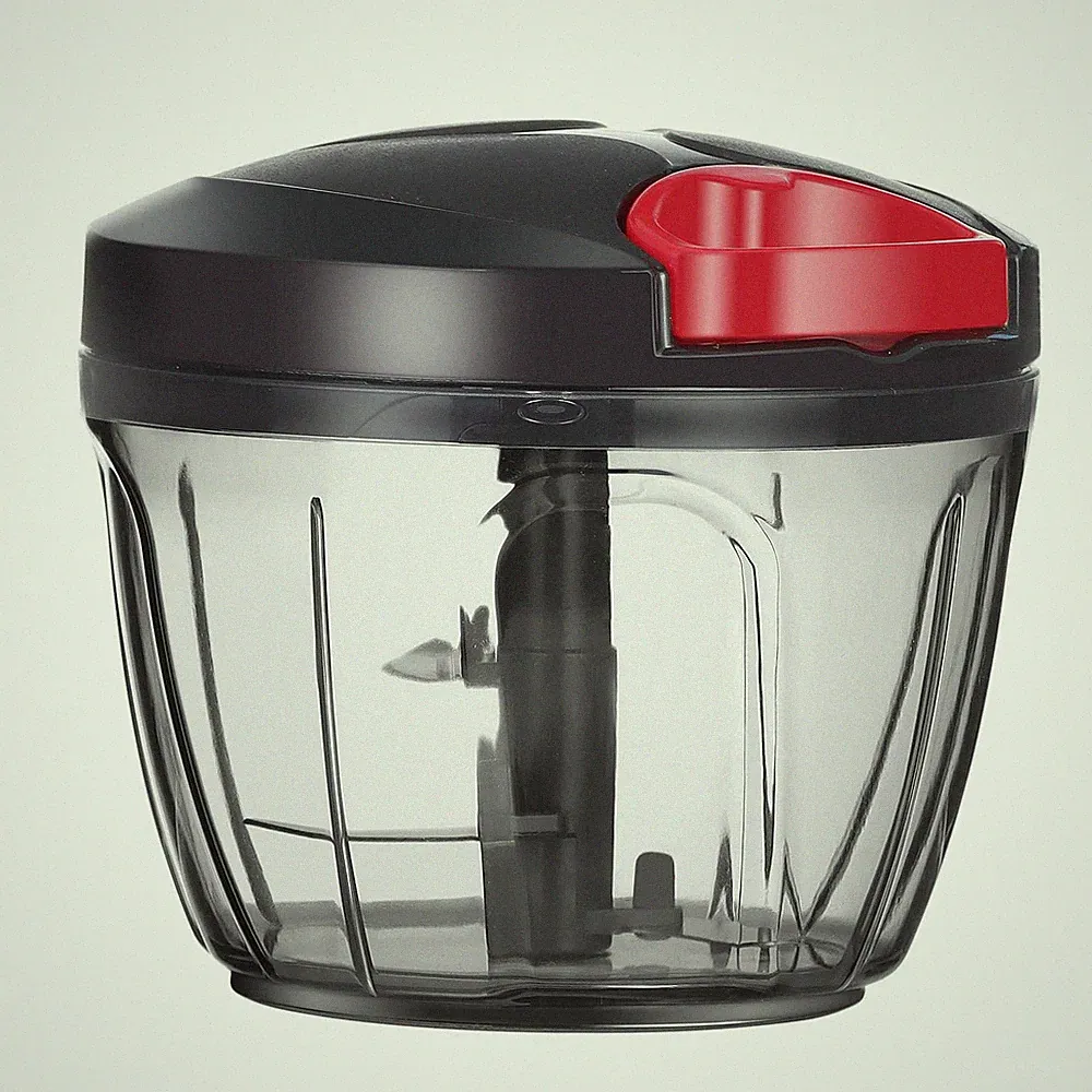 Ourokhome Manual Food Processor Vegetable Chopper, Portable 650 ml, Black