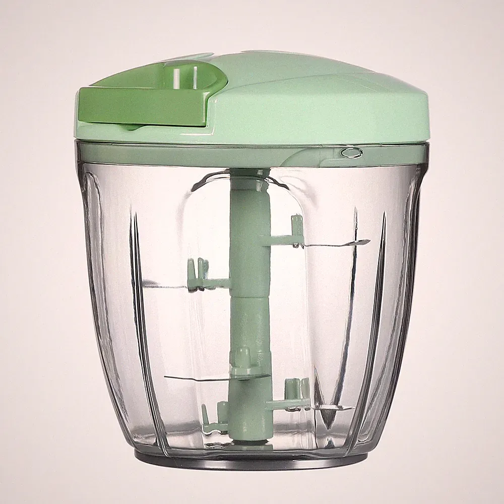 Ourokhome Manual Food Processor Vegetable Chopper, Portable 900 ml, Green