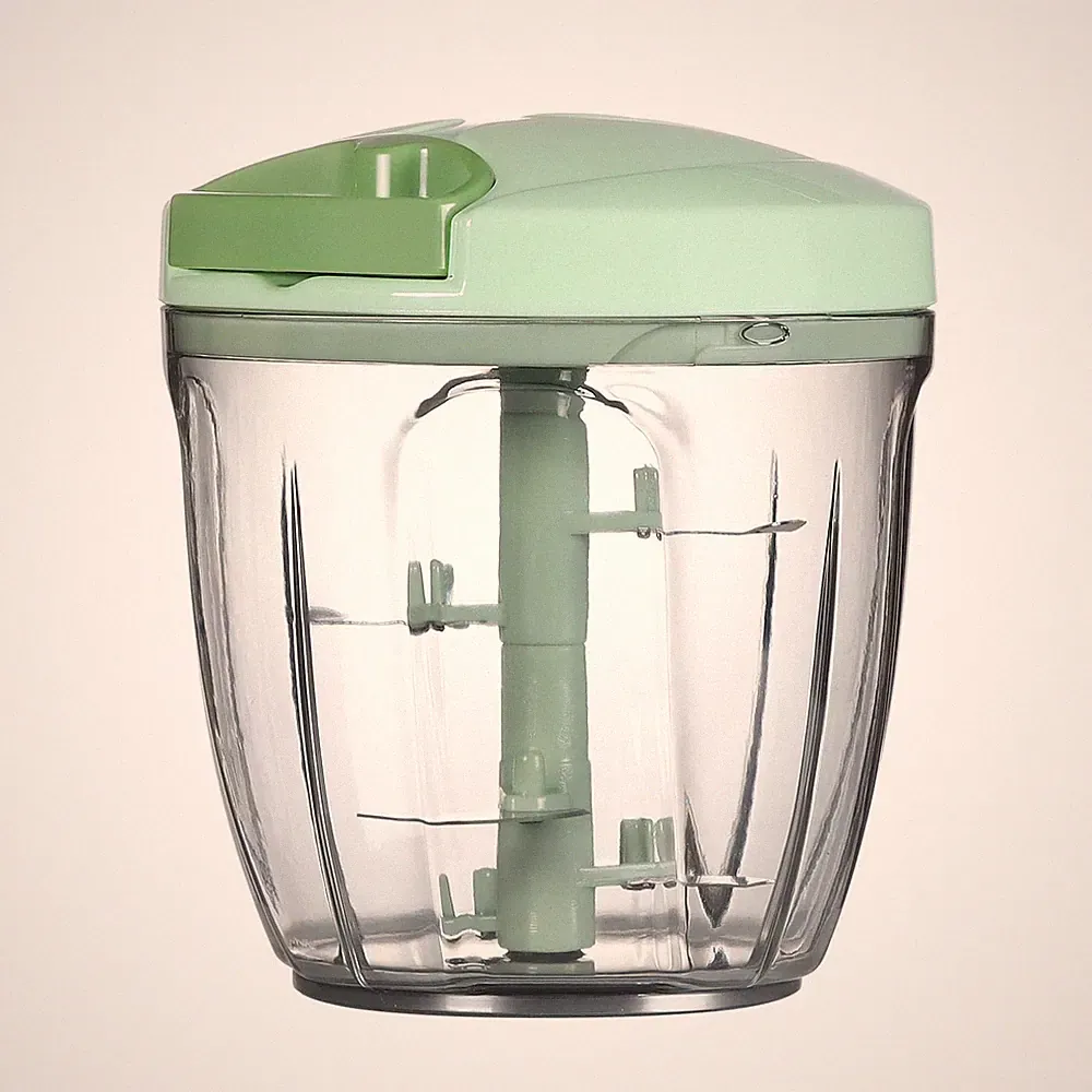 Ourokhome Manual Food Processor Vegetable Chopper, Portable 900 ml, Green