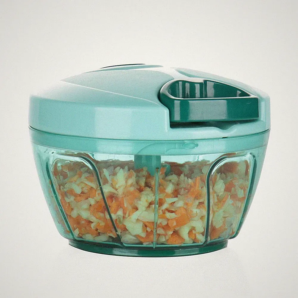 Ourokhome Manual Food Processor Vegetable Chopper, Portable Hand Pull String...