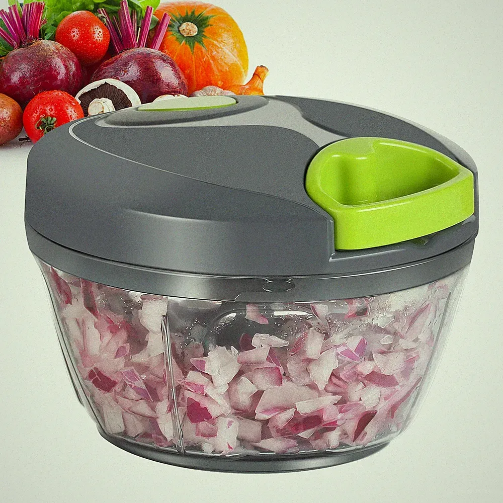 Ourokhome Manual Food Processor Vegetable Chopper Portable Hand Pull String G...